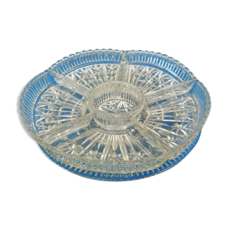 Glass compartment dish from the 50s