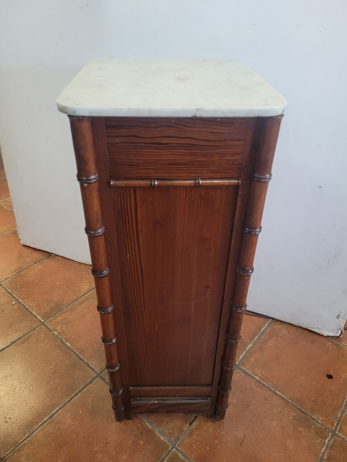 Bamboo wooden bedside table
