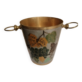 Seau a champagne en laiton vintage
