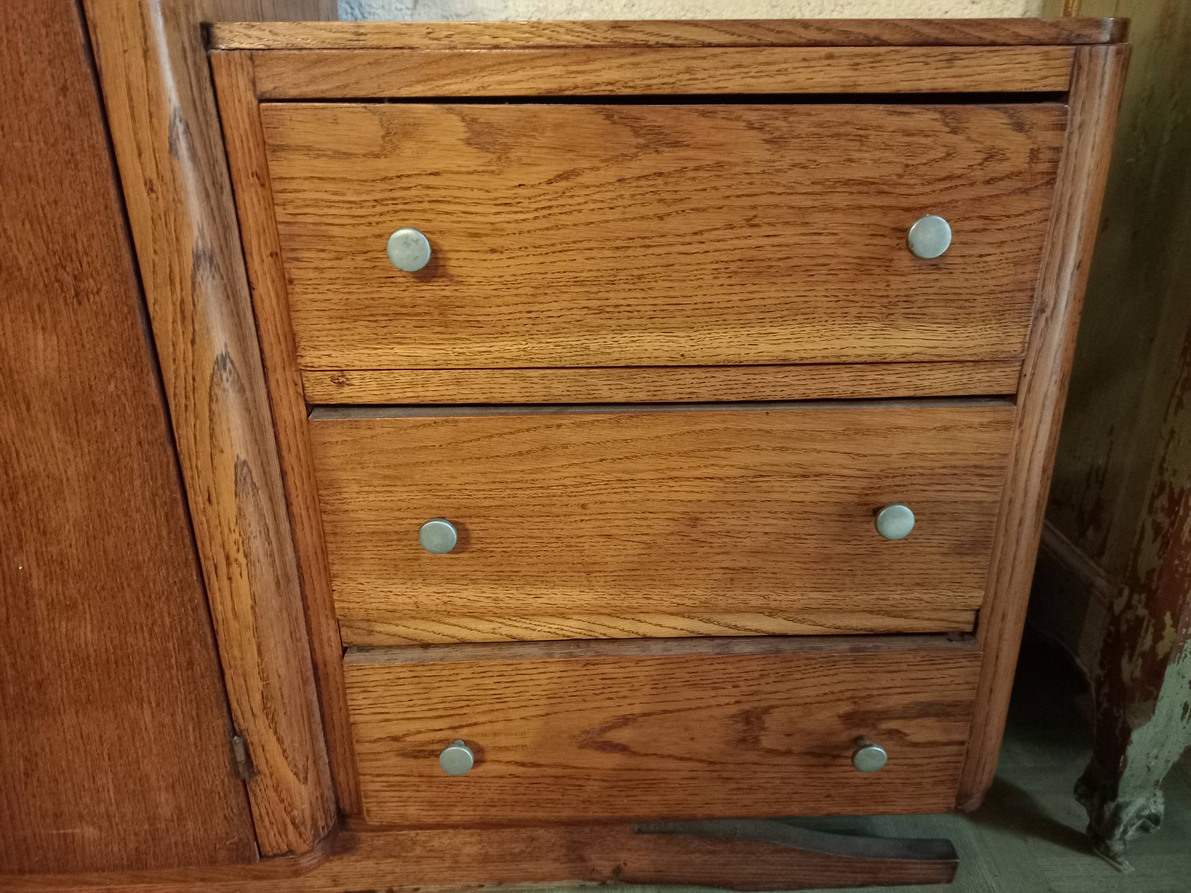 Small piece of furniture from the 40s with two doors and three drawers