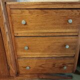 Small piece of furniture from the 40s with two doors and three drawers