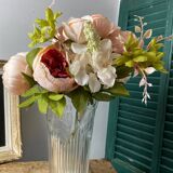Vase en verre moulée italien
