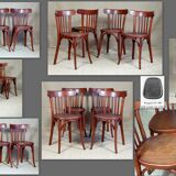 4 bistro chairs Baumann 1937-1939 ca