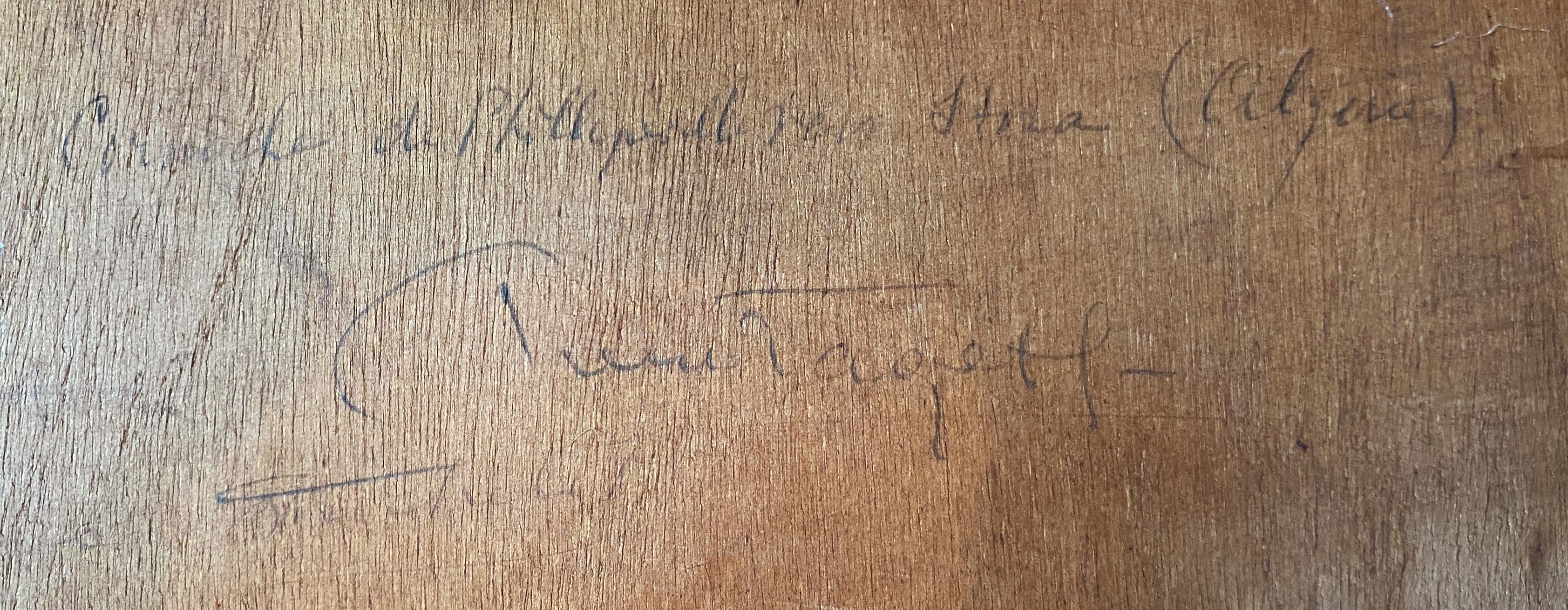 Orientalist painting marine algeria pierre faget-germain (1890-1961) skikda