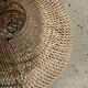 Small rattan lampshade in the shape of a braided hat