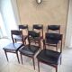 Lot de 6 chaises en teck style scandinave mid-century