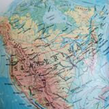 Globe terrestre TLOS Zagreb, années 1970