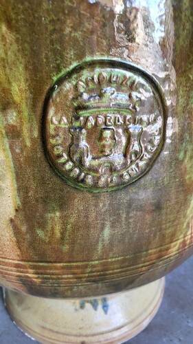 Large glazed terracotta flower pot the Madeleine Anduze