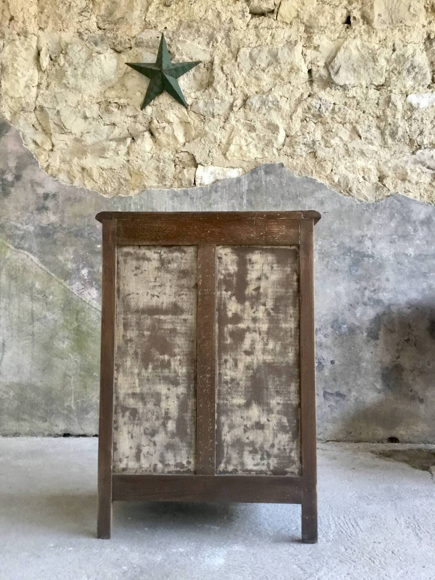 Meuble de metier ou chiffonnier en chêne - vintage - 1950