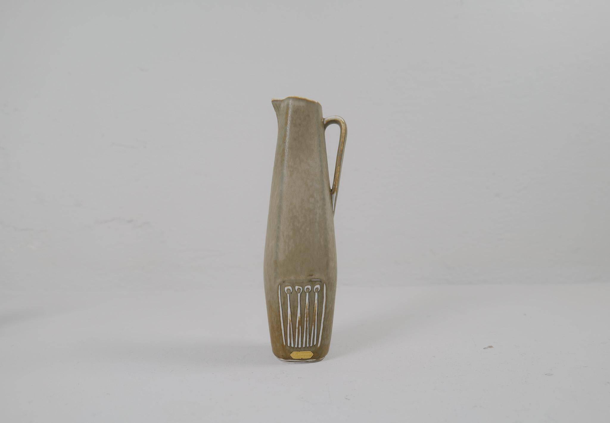 Mid-Century Modern Ensemble of 3 Ceramic Pieces Sweden 1950 Rörstrand Gunnar Nylund