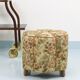 Art Deco Floral Tapestry Stool, Tabouret, Pouf, Ottoman, Vienna, Austria, 1