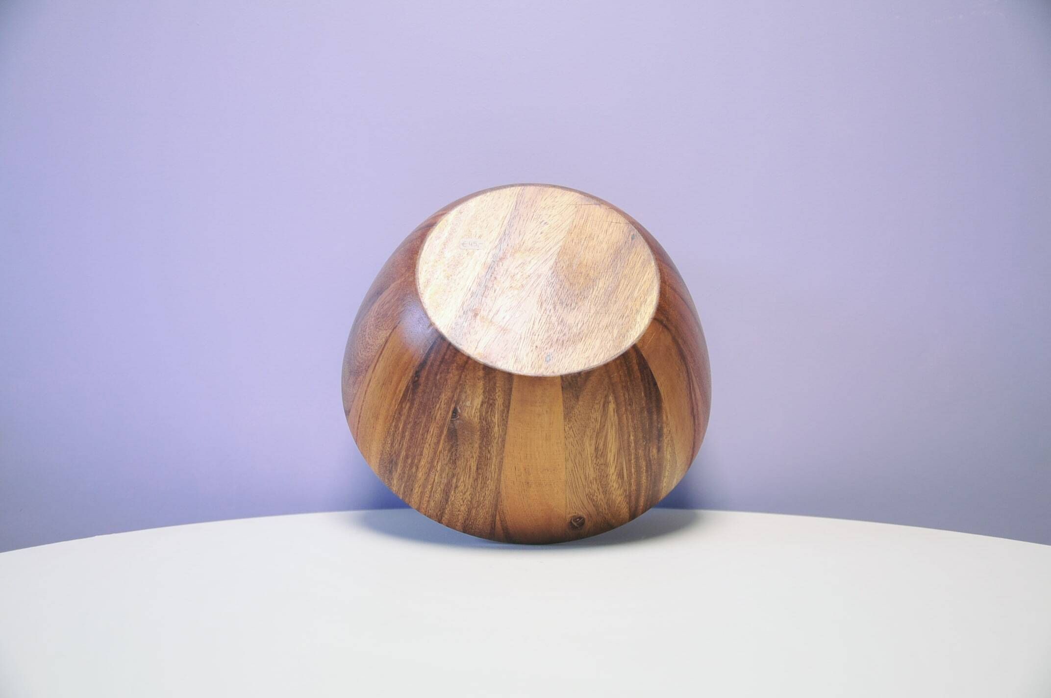 Grand bol en bois vintage