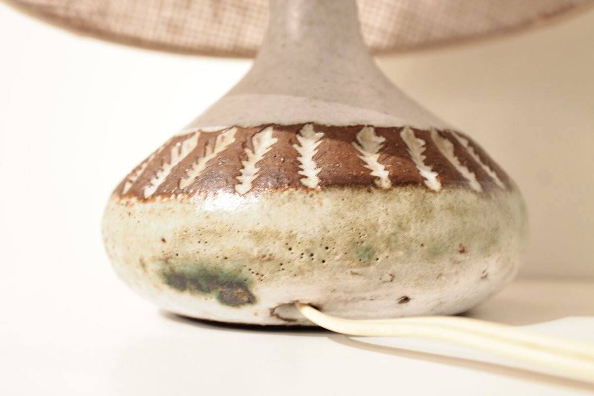 Ceramic lamp by Albert Thiry, Vallauris