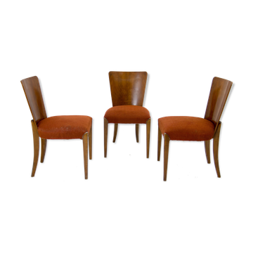 Art Deco Dining Chairs H-214 by Jindrich Halabala for UP Závody, Set of 3