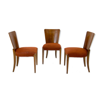 Art Deco Dining Chairs H-214 by Jindrich Halabala for UP Závody, Set of 3