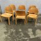 Set of six style chairs