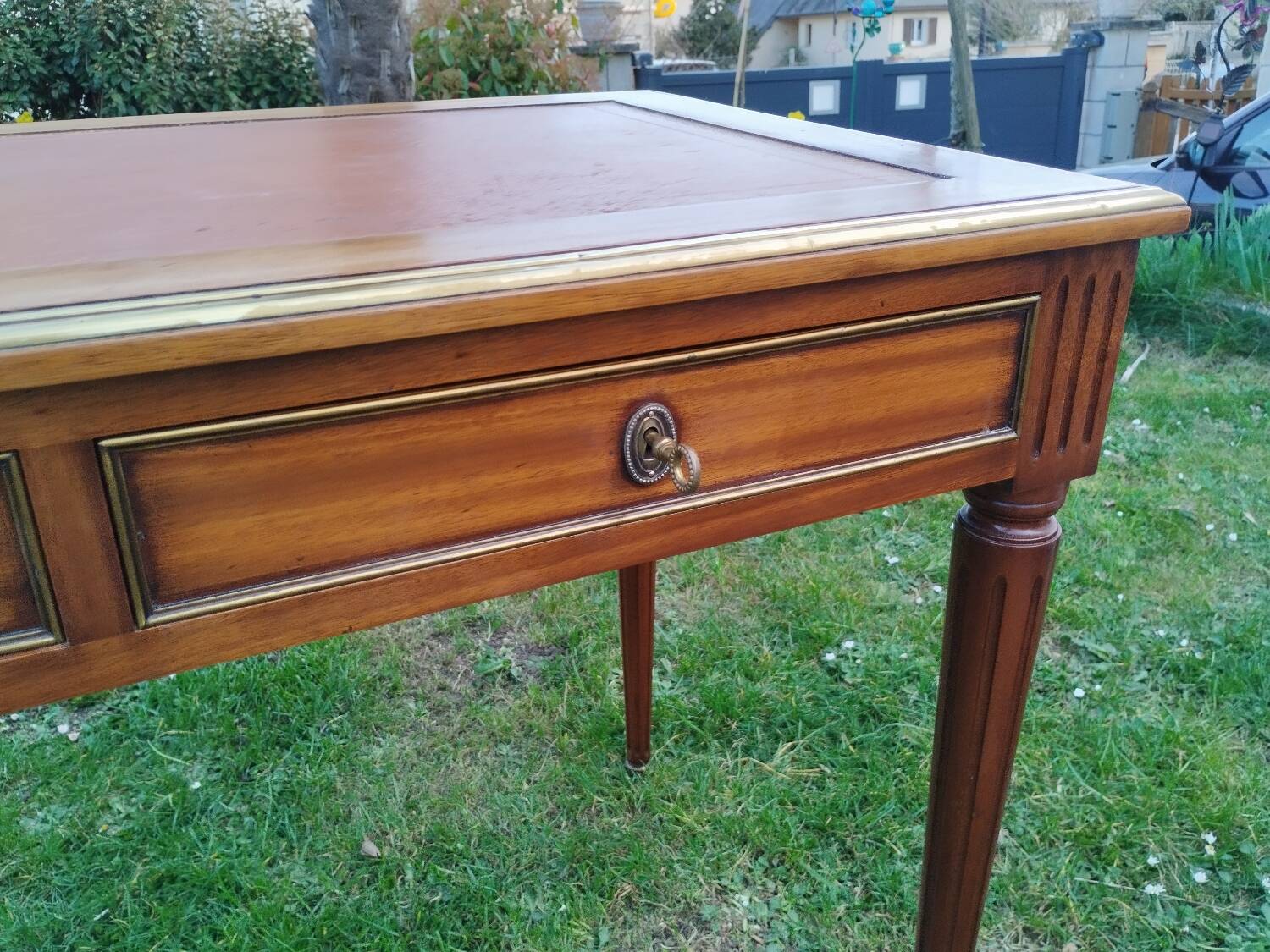 Antique Louis XVI style desk with drawers