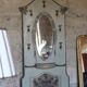Grand vestiaire Art Deco en bois et laiton