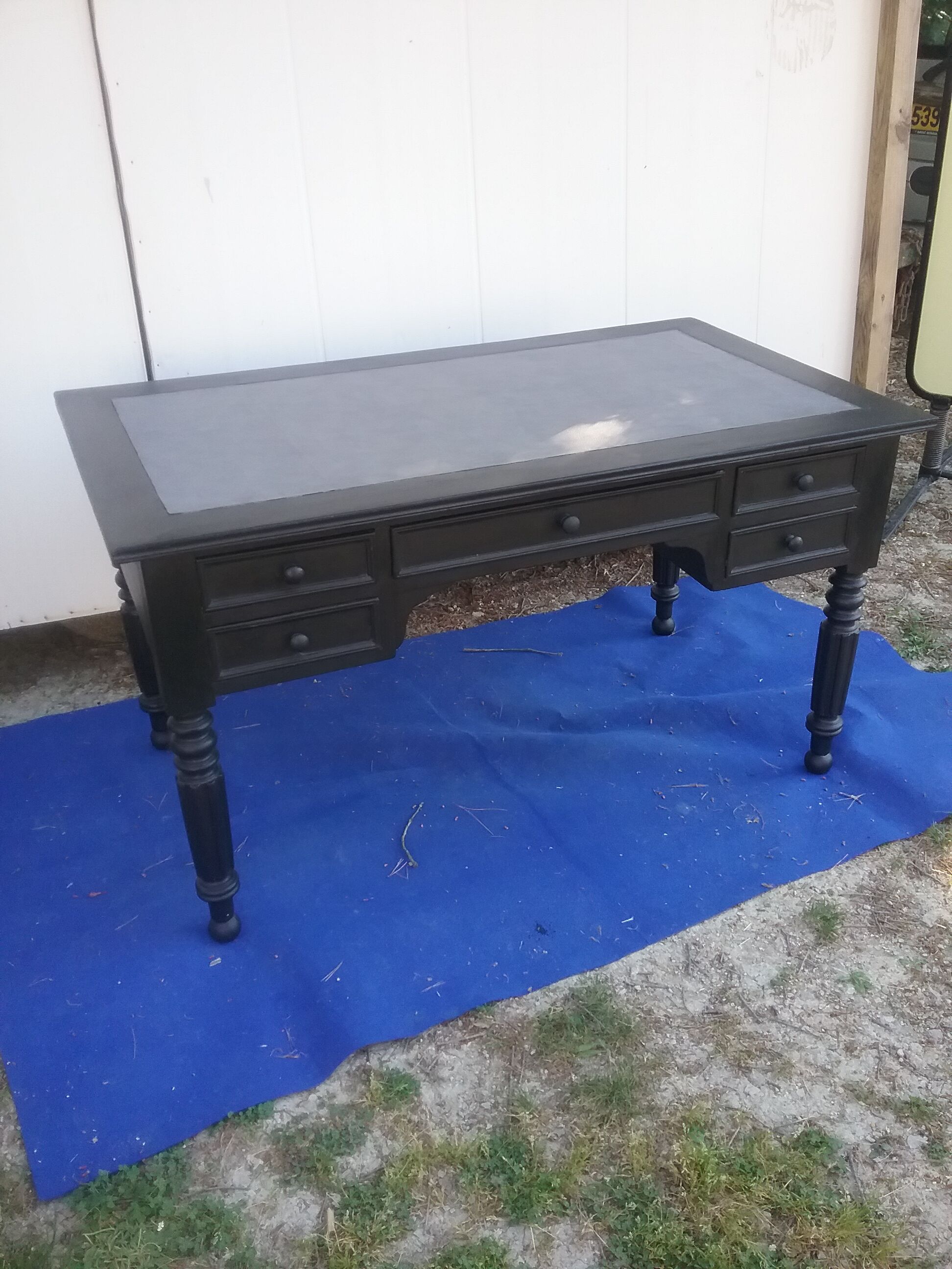 Black desk