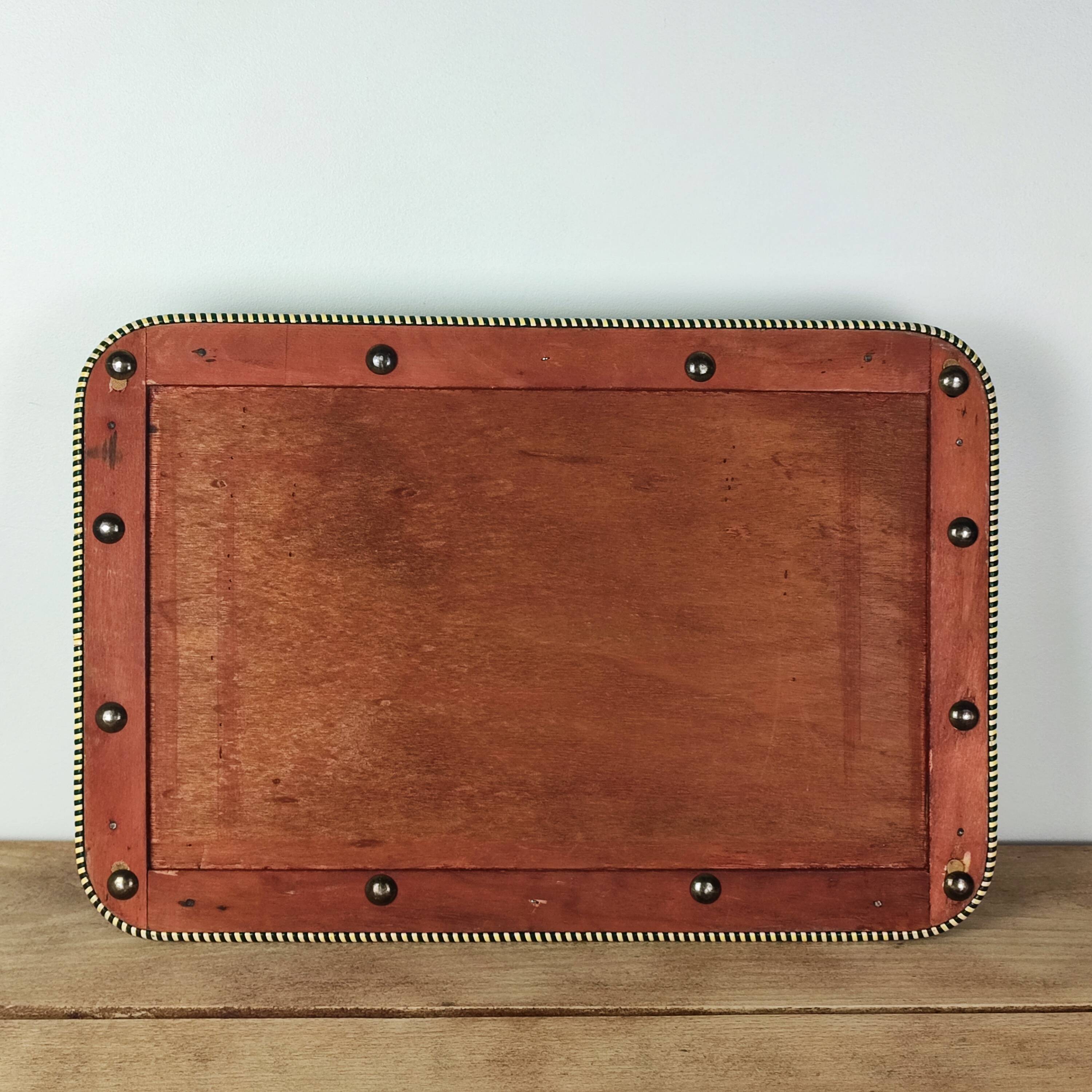 Scoubidou tray from the 60s