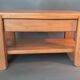 Solid elm bedside table 1960/1970