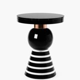 Casalto Havana Side Table – Handcrafted Ceramic, Marble & Copper Detail