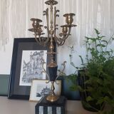 Chandelier laiton et marbre