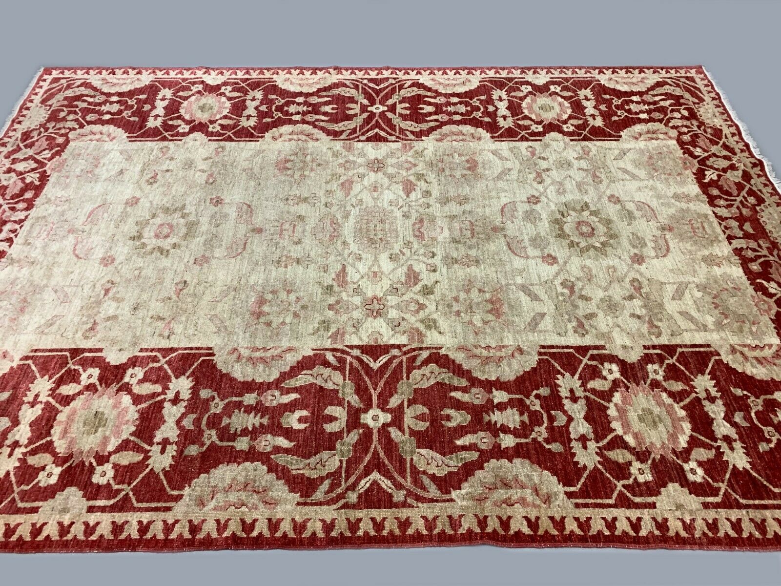 Afghan wool Ziegler rug 313x220 cm