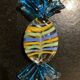 Set of Murano glass candy shaped knife holders