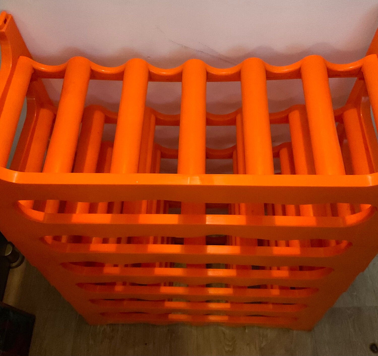 Range vintage orange bottles from the 70s