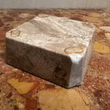 Ashtray, beige marble catch-all.