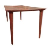 Table basse en teck massif années 60