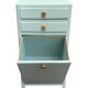 Vintage gray green bathroom chest of drawers