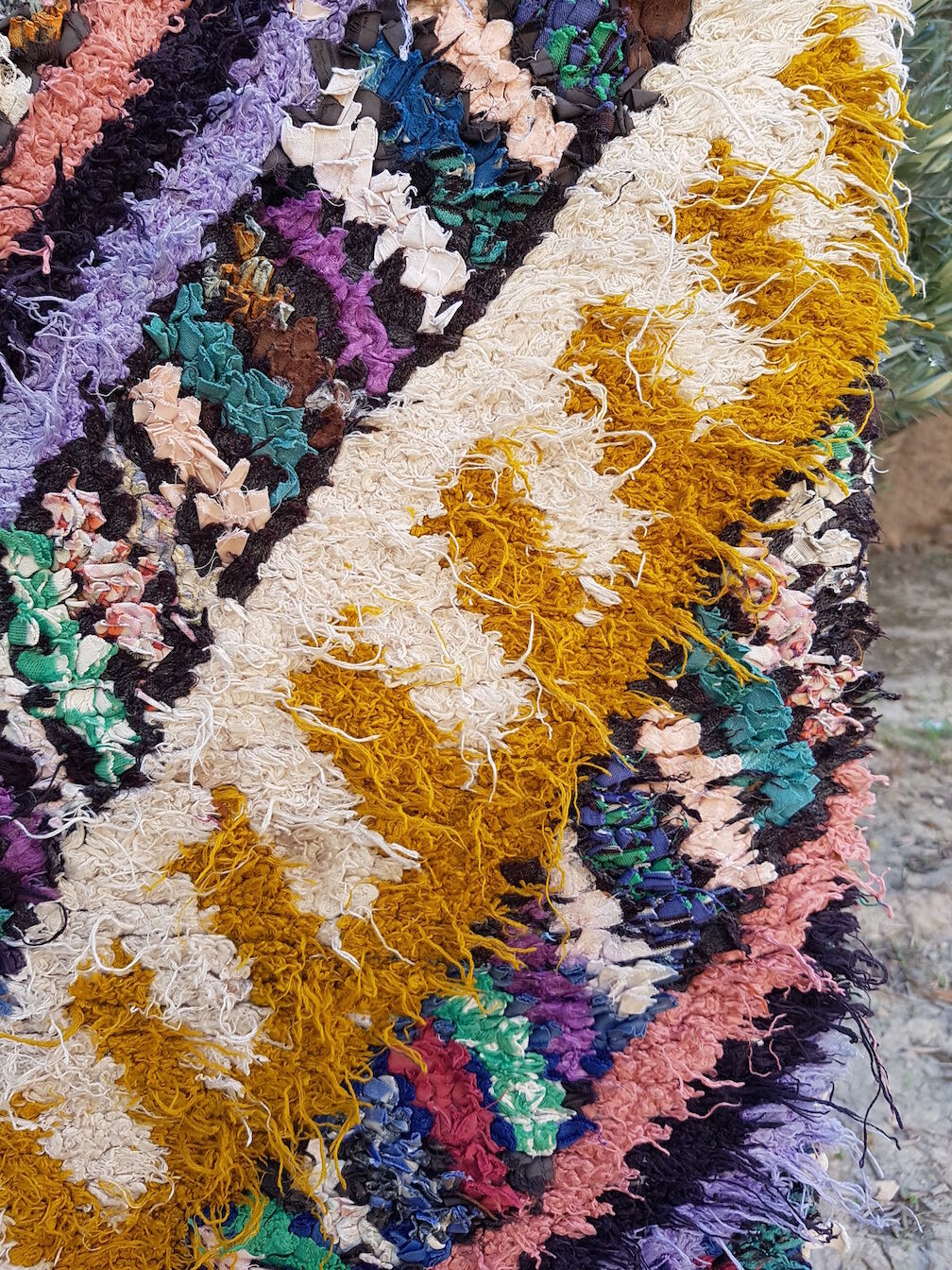 Boucherouite vintage carpet