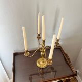 Candélabre 5 bougies laiton début XXe