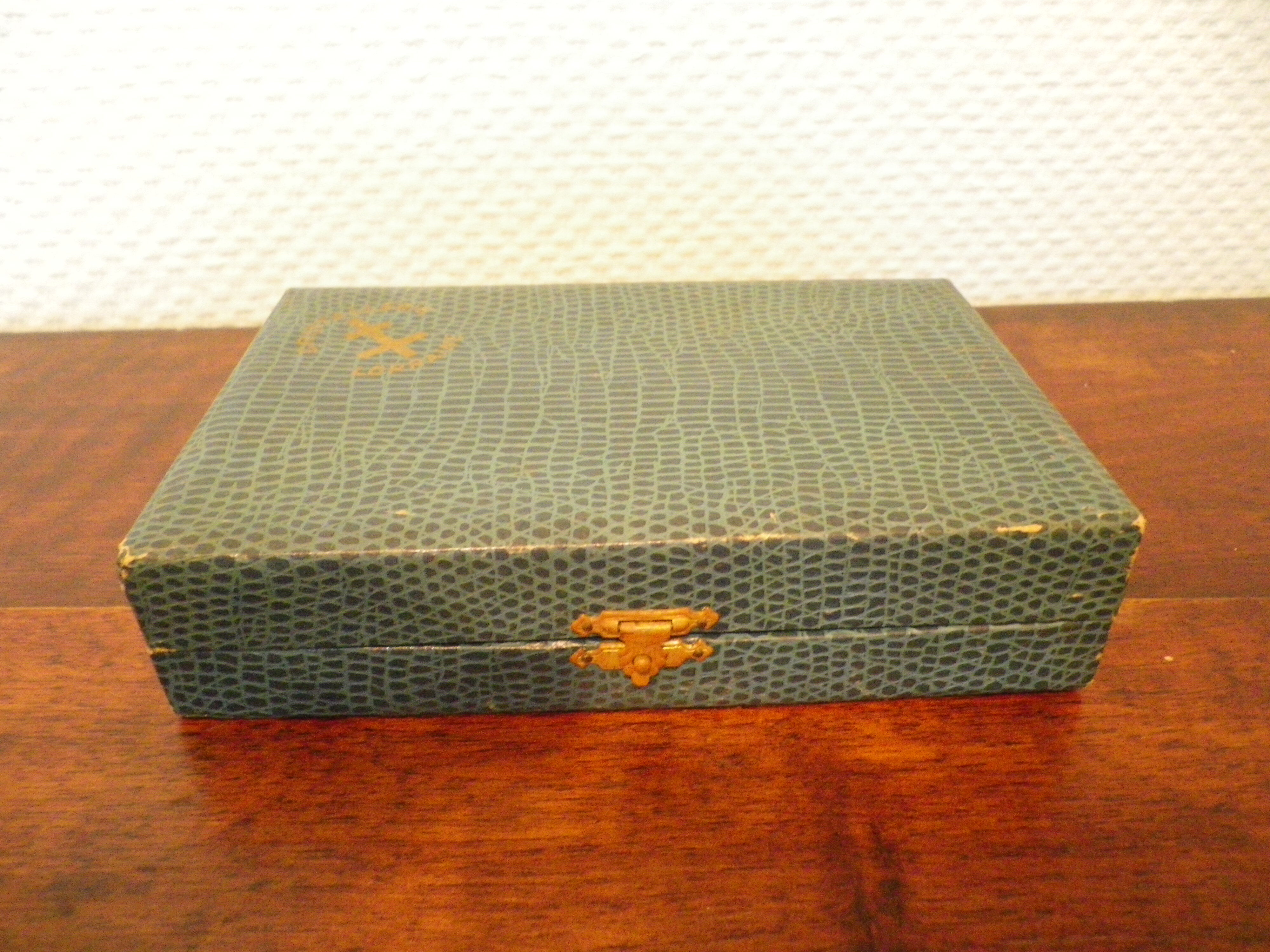 Duo of Saleron in crystal with their serving spoons, in original box - 50s -