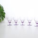 Purple wine glasses x5, art deco, delicate, antique, ancient