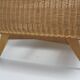 1960s oak and wicker baby bed