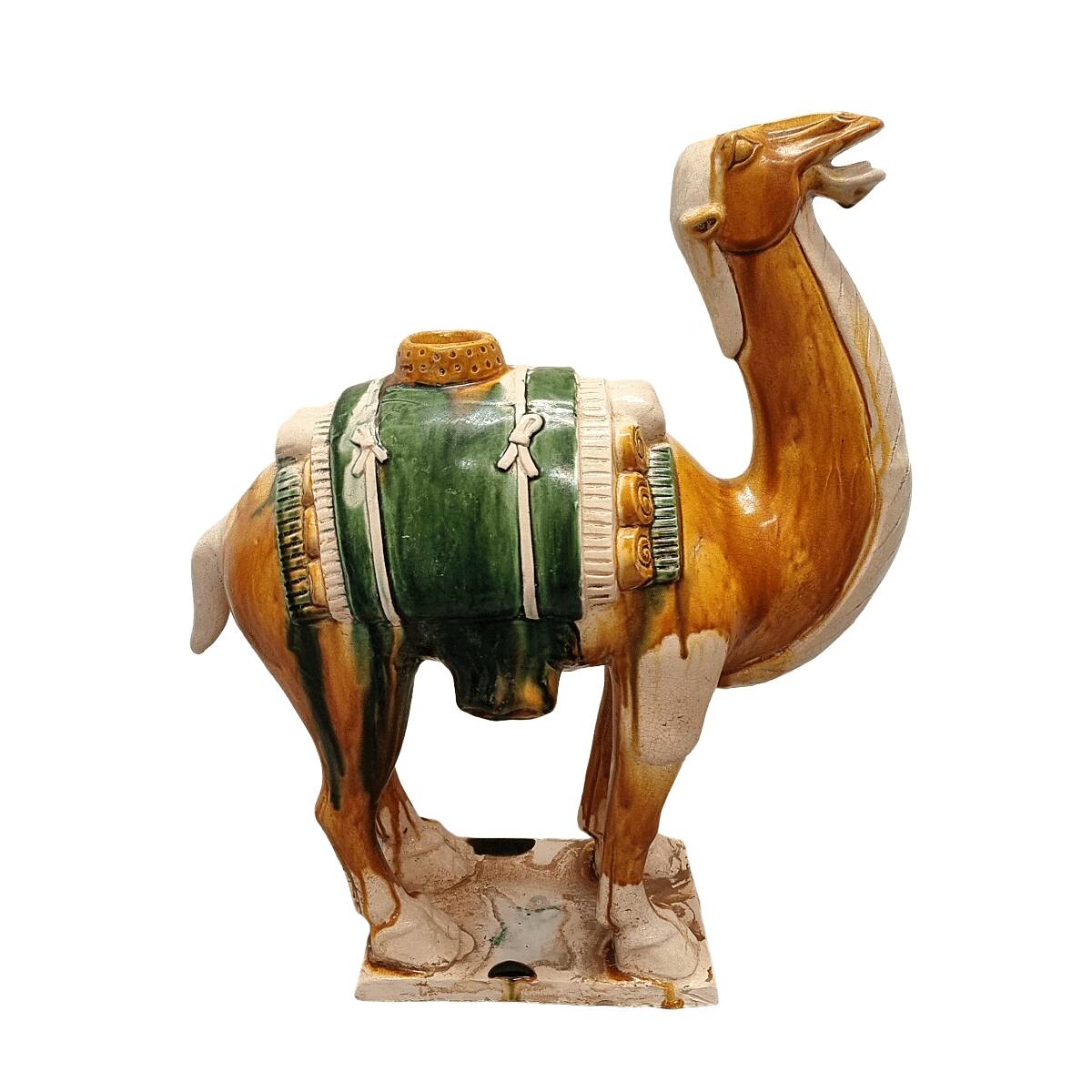 Tang style ceramic dromedary with Sancai glaze