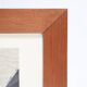 Set of 2 mid-century Erling Juhl wood prints in original larch wood frames / 1960s