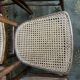 Suite of 10 bistro chairs in cannage