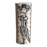 Vintage Rosenthal Studio-Line vase by Bjørn Wiinblad Model "Duet" (Flute Player and Drummer), Mid-Century German porcelain, signed