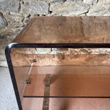 Smoked Plexiglas coffee table by Michel Dumas for Roche Bobois, 1970.