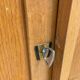 Wood and rattan chest of drawers and wardrobe