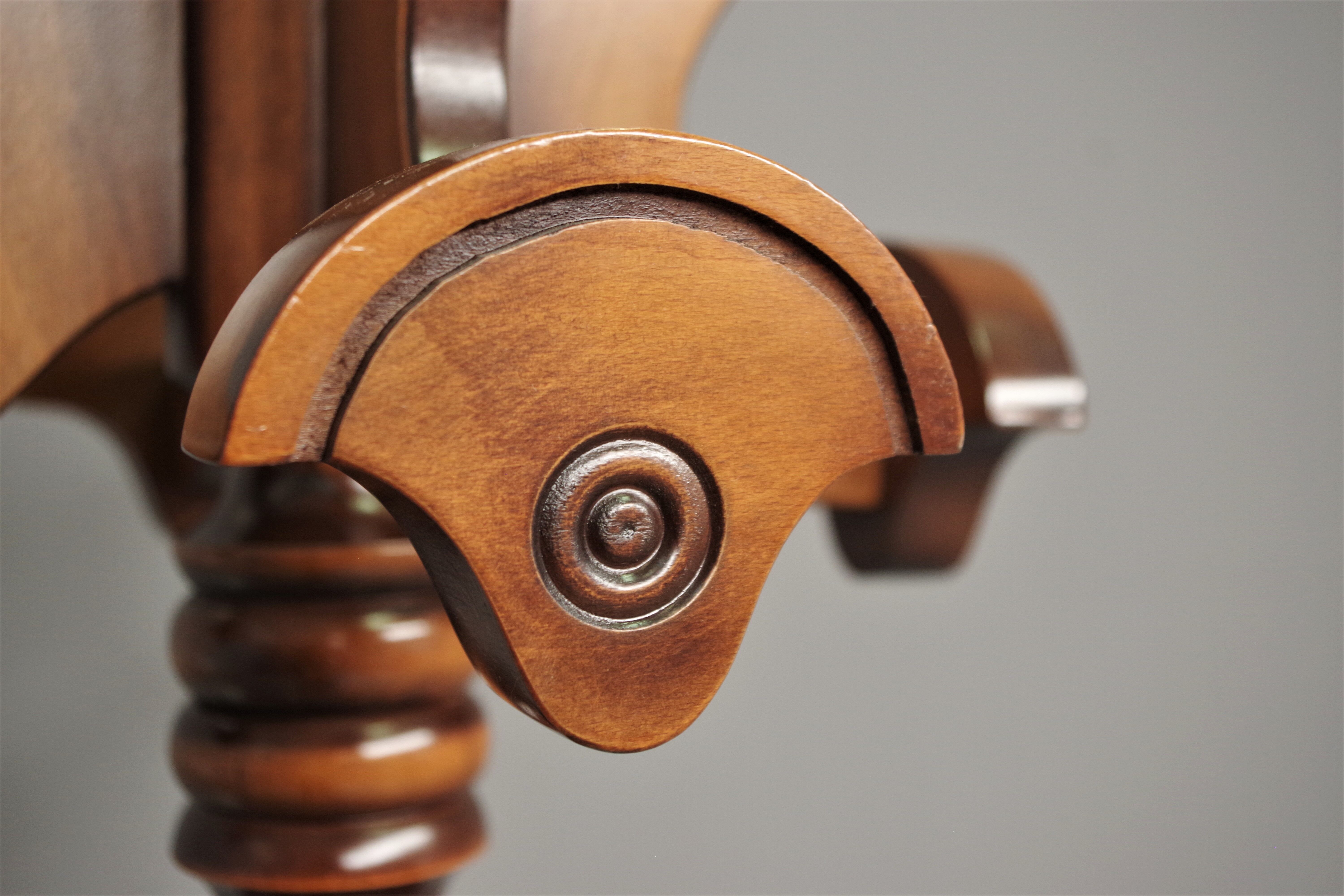 Column hanger in walnut turned beech, 1970s