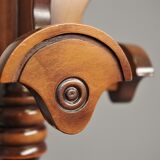Column hanger in walnut turned beech, 1970s
