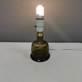 Holmegaard glass table lamp, by Michael Bang 1974 (Already discontinued in 1981) Model Meteor,