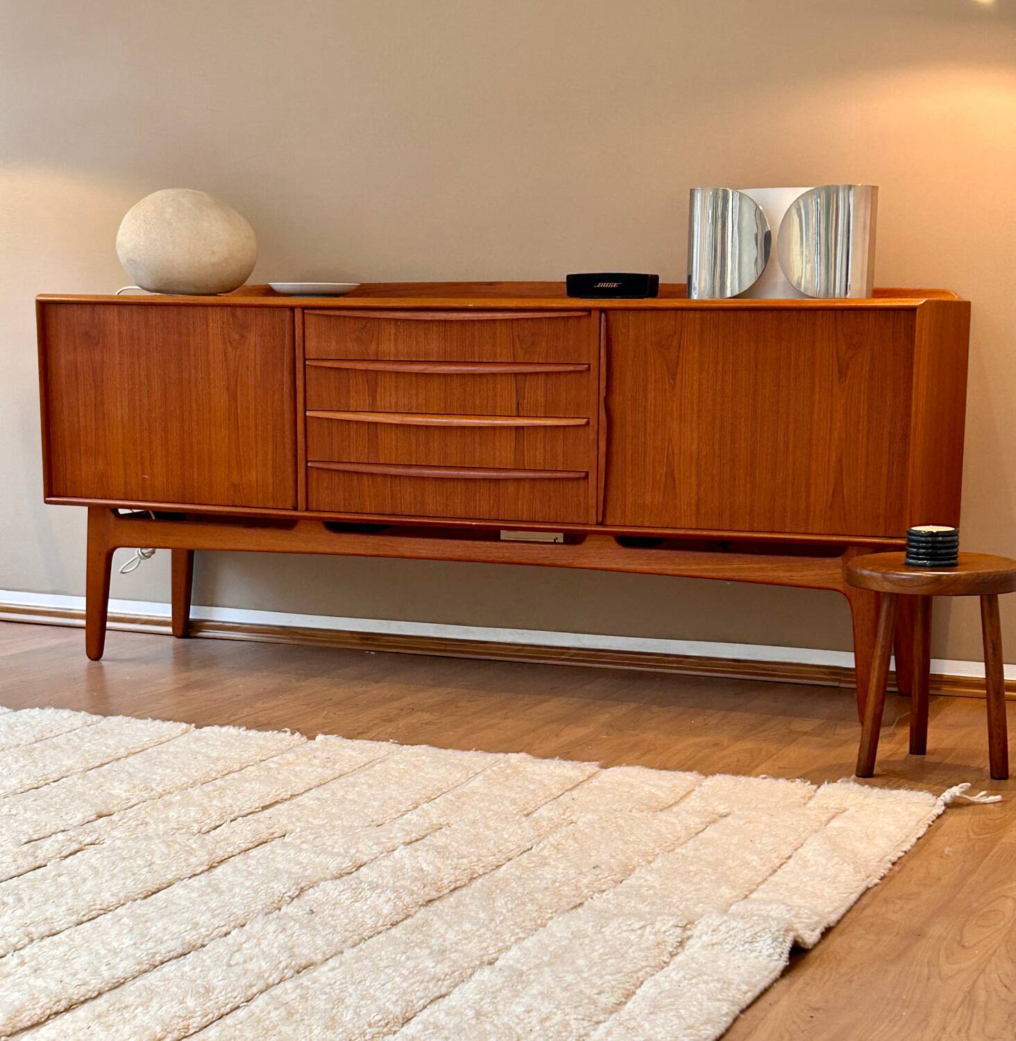Svend Aage Madsen Teak Sideboard K. Knudsen & Søn Danish Design