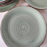 Set of 7 vintage flat and deep plates