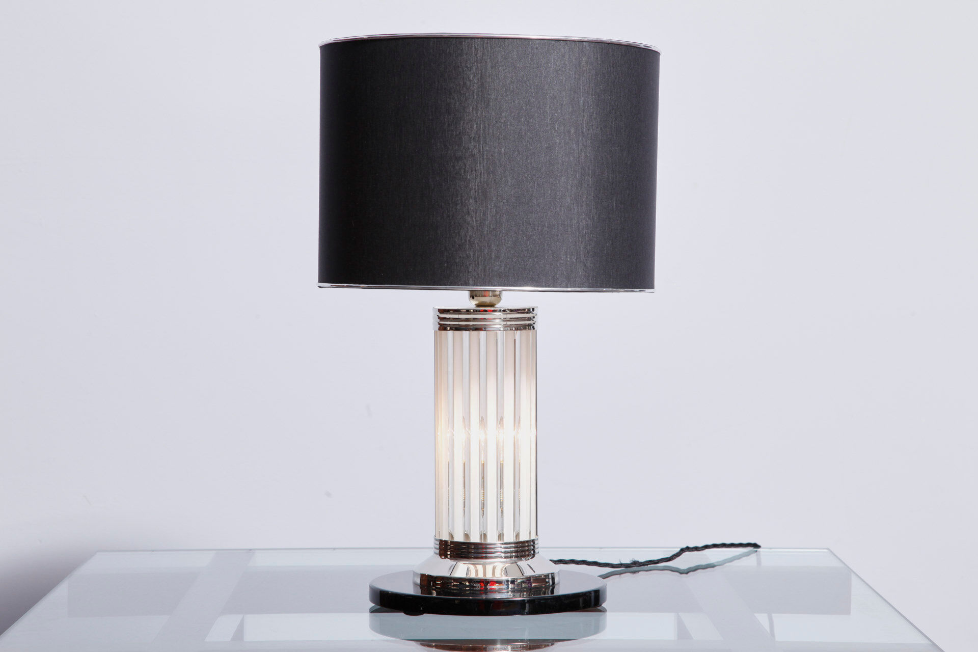 Set of 2 modernist art deco table lamps